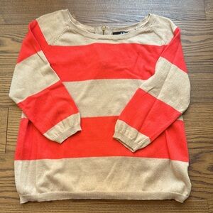 Red Stripe Cotton Sweater